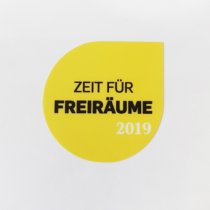 Zeit für Freiräume - Aufkleber
