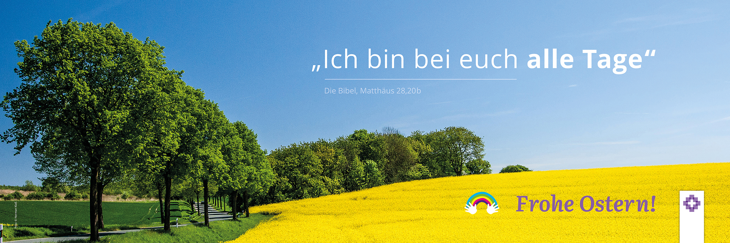 3x1m Banner zu Ostern