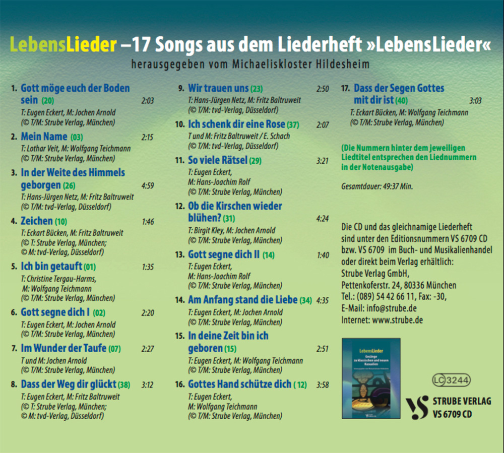 Lebenslieder CD