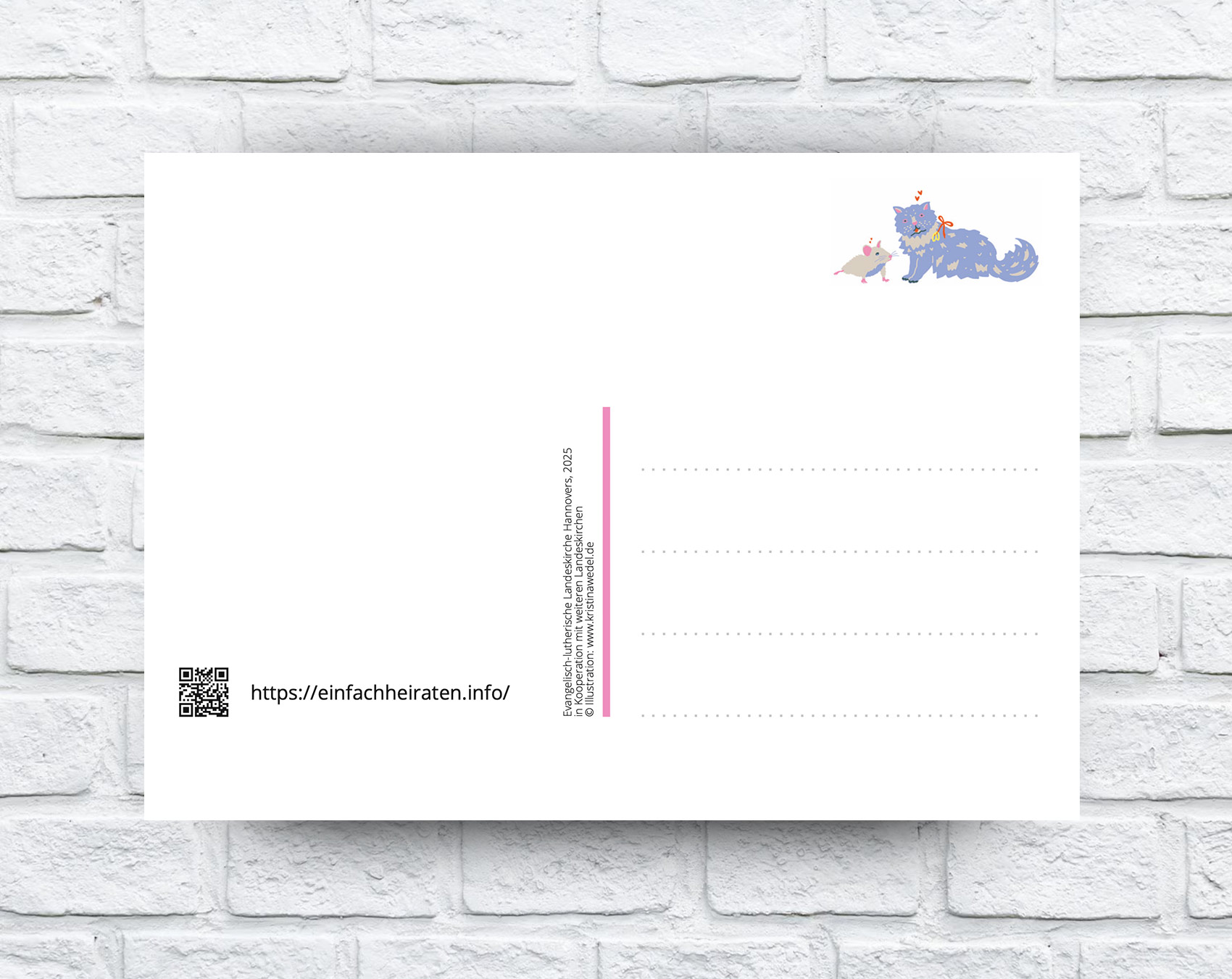 Postkarte "einfach heiraten"
