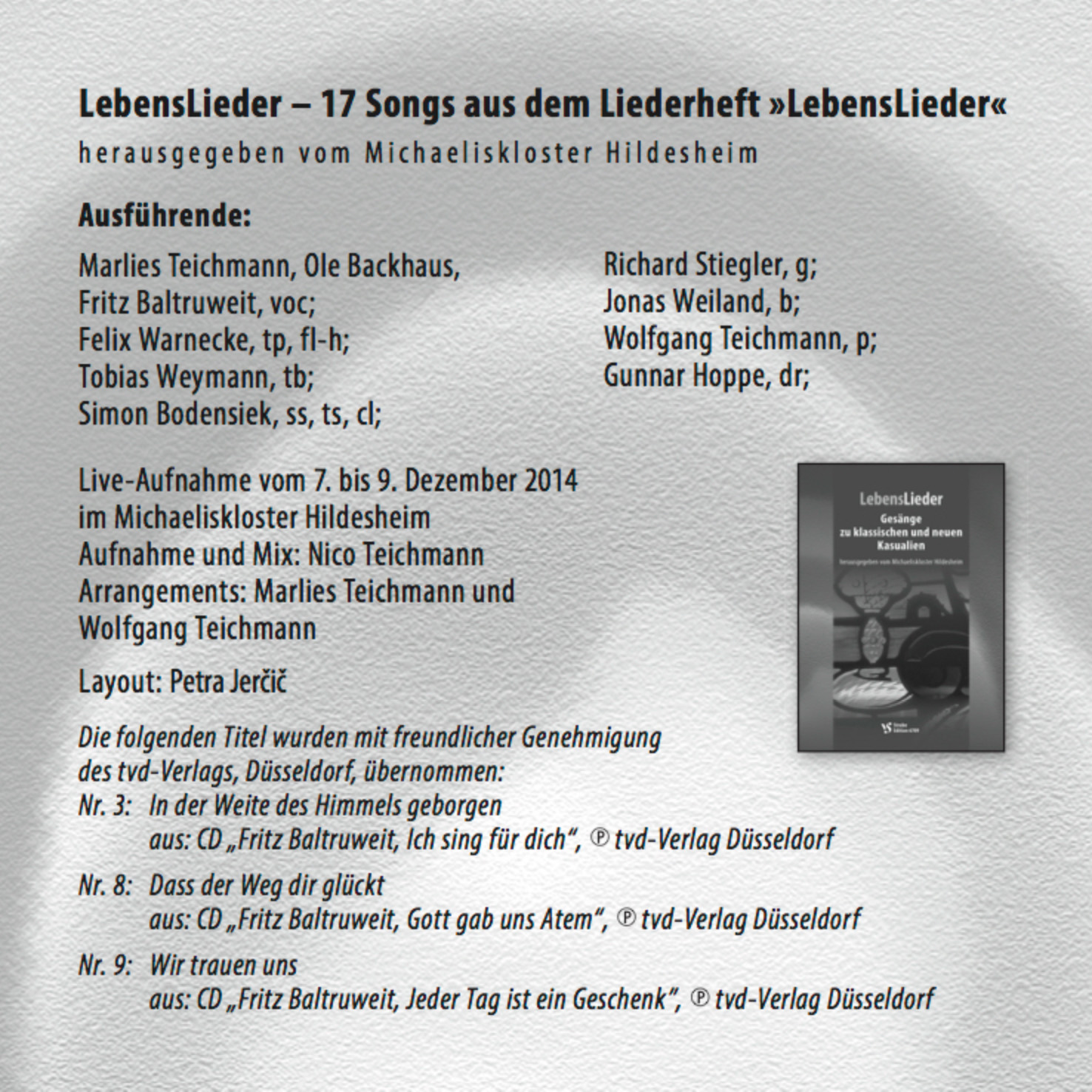 Lebenslieder CD
