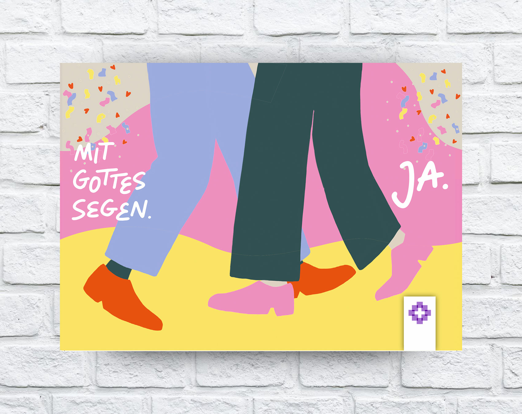 Postkarte "einfach heiraten"