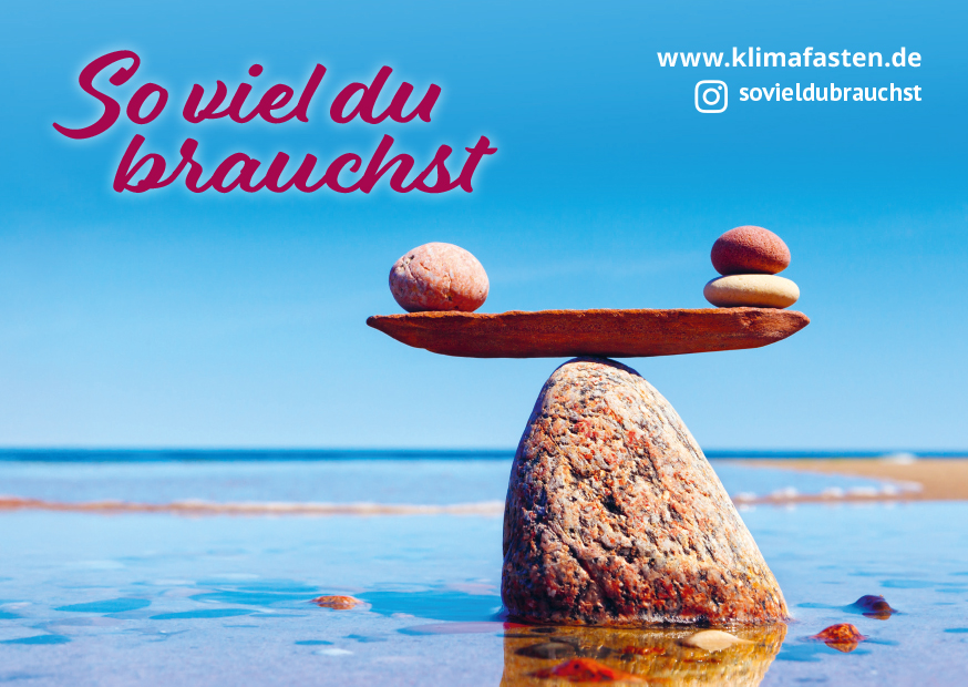 Klimafasten – Postkarte