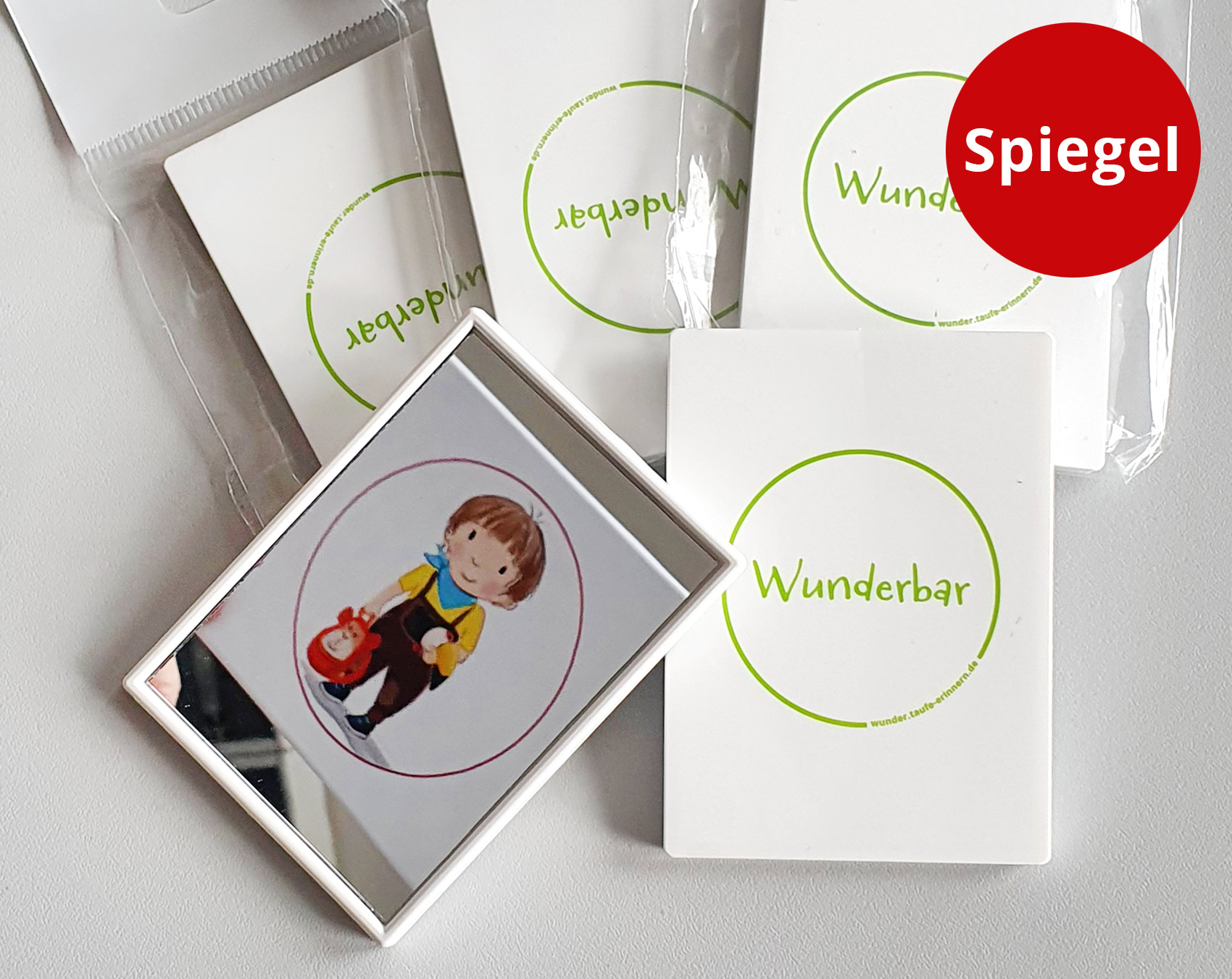 Taufe-erinnern Taschenspiegel