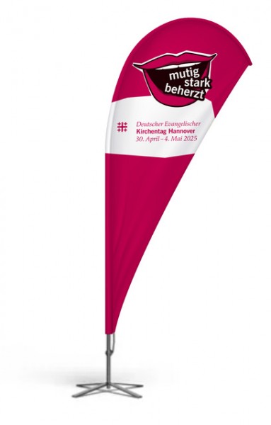 Beachflag zum Kirchentag 2025