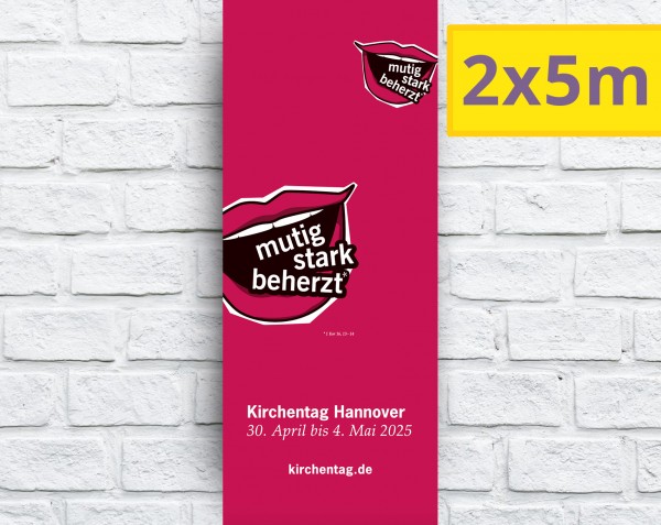 2x5m Banner zum Kirchentag in Hannover